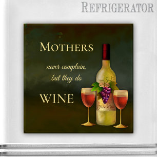 Funny Personalized Fine Art Wine Magnet