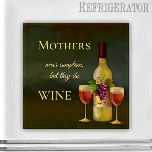 Funny Personalized Fine Art Wine Magnet