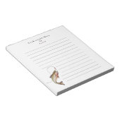 Funny Personalized Fishing  Notitieblok (Schuin)