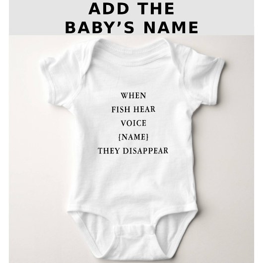Funny Personalized Fishing Quote Baby Romper