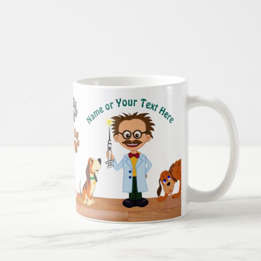 Funny Personalized Gifts for Your Veterinarian Koffiemok (Rechts)