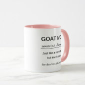 Funny Personalized Goat Mom Definition Mok (Voorkant rechts)