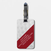 Funny Personalized Golf Ball Bagagelabel (Achterkant verticaal)