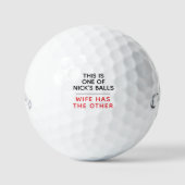 Funny Personalized Golf Balls - Lost Ball Message Golfballen (Voorkant)