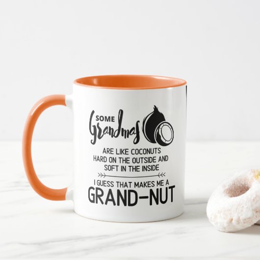 Funny Personalized Grandma Cup/Mok Mok (Met donut)