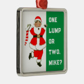 Funny Personalized Holiday Gift Metalen Ornament (Rechts)