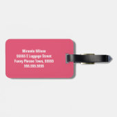 Funny Personalized Humor Phrase Count 10 Bagage Bagagelabel (Achterkant horizontaal)