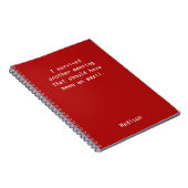 Funny Personalized I Survived Kantoor Meeting Notitieboek (Rechterzijde)