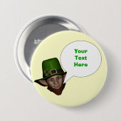 Funny personalized Irish leprechaun Ronde Button 7,6 Cm (Voorkant /achterkant)