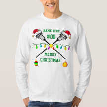 Funny Personalized, LACROSSE Kerstmis Shirten