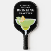 Funny Personalized Margarita Drink Pickleball Paddle (Voorkant)
