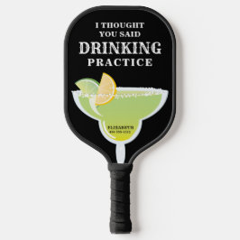 Funny Personalized Margarita Drink Pickleball Paddle