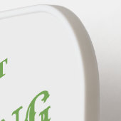 Funny Personalized Margarita Green and White Pickleball Paddle (Links Detail)