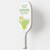 Funny Personalized Margarita Green and White Pickleball Paddle (Links)