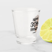 Funny Personalized Men Face Photo 30th Birthday Shot Glas (Links)