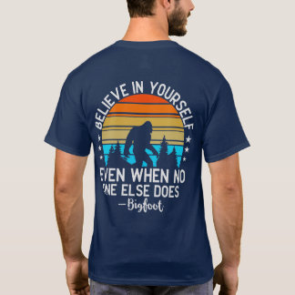 Funny Personalized Message Big Foot T-Shirt