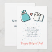 Funny Personalized Moederdag Feestdagenkaart (Voorkant / Achterkant)