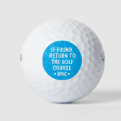 Funny Personalized Monogram Lost Golf Ball Quote Golfballen (Voorkant)