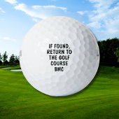 Funny Personalized Monogram Lost Golf Ball Saying Golfballen