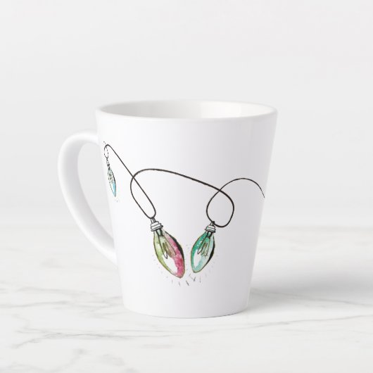 Funny Personalized Mugs for Kerstmis Latte Mok (Linkerhoek)