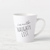 Funny Personalized Mugs for Kerstmis Latte Mok (Rechts)