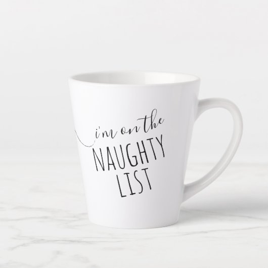 Funny Personalized Mugs for Kerstmis Latte Mok (Rechts)