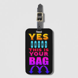 Funny Personalized Name Bagagelabel