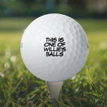 Funny Personalized Name Message Lost Golfballen<br><div class="desc">Vermeng je ballen nooit meer. Geef de naam een persoonlijk tintje om een uniek golfcadeau te creëer,  dat ontworpen is om een wham,  bang,  zap in iemands spel te zetten. Ontworpen door: Thisnotme©</div>