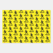 Funny personalized non denominational Kerstmis Inpakpapier Vel (Voorkant 3)