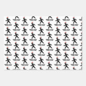 Funny personalized non denominational Kerstmis Inpakpapier Vel (Voorkant)