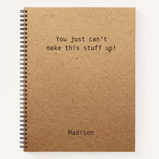 Funny Personalized Notes Kantoor Meeting Notitieboek (Voorkant)