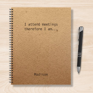 Funny Personalized Notes Kantoor Meeting Notitieboek