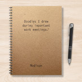 Funny Personalized Notes Kantoor Meeting Notitieboek