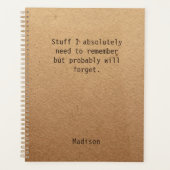 Funny Personalized Notes Kantoor Meeting Planner (Voorkant)