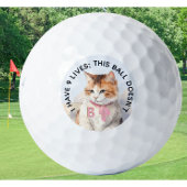Funny Personalized Novelty Monogram Cat Advice Golfballen