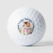 Funny Personalized Novelty Monogram Cat Advice Golfballen (Voorkant)