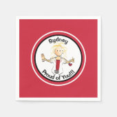 Funny Personalized Nurse Afstuderen Napkins Servet (Voorkant)