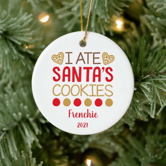 Funny Personalized Pet Dog Puppy Photo Keramisch Ornament (Boom)