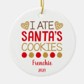 Funny Personalized Pet Dog Puppy Photo Keramisch Ornament (Voorkant)