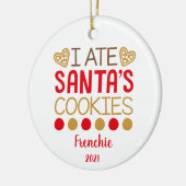 Funny Personalized Pet Dog Puppy Photo Keramisch Ornament (Links)