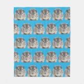 Funny Personalized Pet Face Fleece Deken (Voorkant)