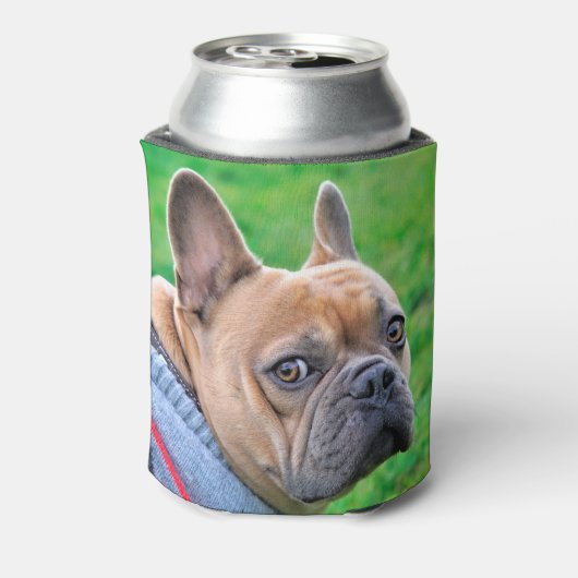 Funny Personalized Pet Photo Dog Dad Blikjeskoeler (Blikje Achterkant)