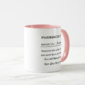 Funny Personalized Pharmacologist Definition Mok (Voorkant rechts)