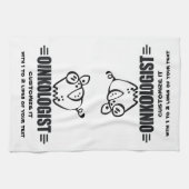 Funny Personalized Pig Theedoek (Horizontaal)