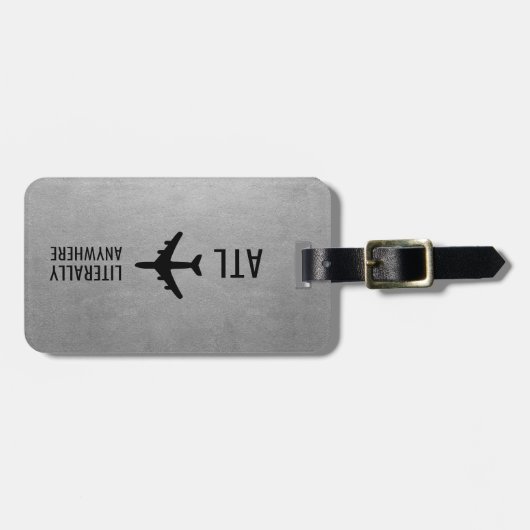 Funny Personalized Pilot Gift Travel Lover Bagagelabel (Voorkant horizontaal)