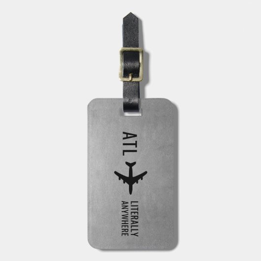 Funny Personalized Pilot Gift Travel Lover Bagagelabel (Voorkant verticaal)