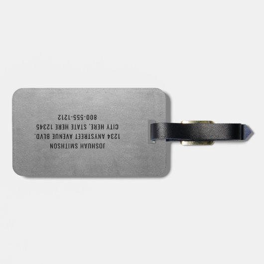 Funny Personalized Pilot Gift Travel Lover Bagagelabel (Achterkant horizontaal)