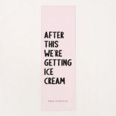 Funny Personalized Pink Exercise Yogamat (Voorkant)