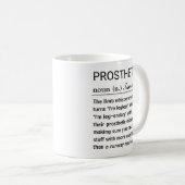 Funny Personalized Prosthetist Definition Koffiemok (Voorkant rechts)