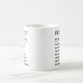 Funny Personalized Prosthetist Definition Koffiemok (Center)